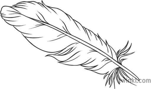  White Feather History Wwi Symbolism Secondary Black And Clipart Black And White Feather Png Feather Drawing Png