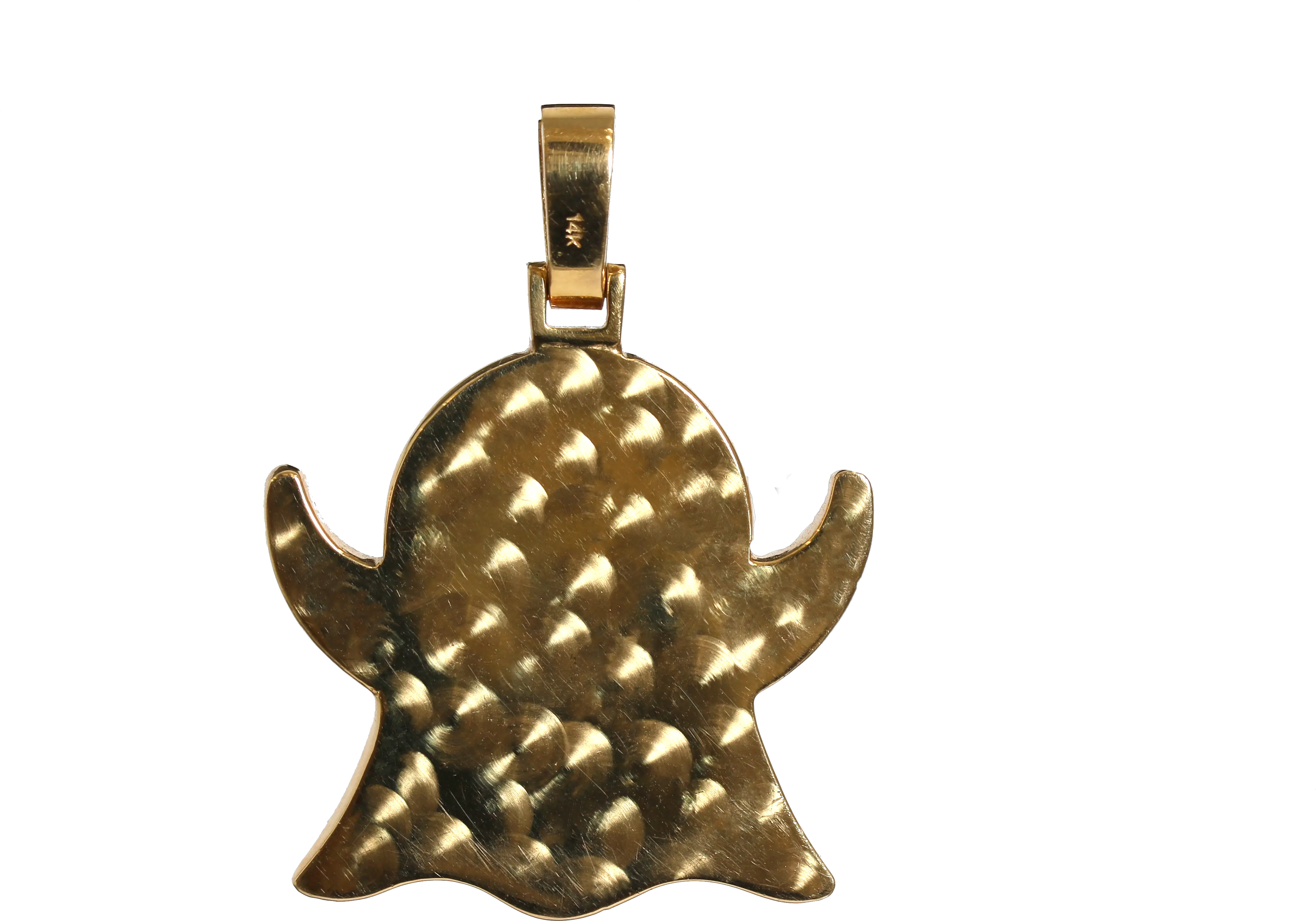  Mens 14ct Yellow Gold U0026 5ct Diamond U0027ghost Emojiu0027 Pendant Locket Png Bell Emoji Png