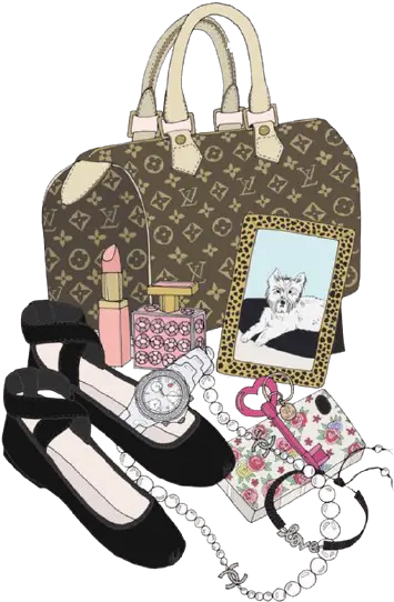  Download Goods Chanel Woman Luxury Handbag Cartoon Hq Png Cartoon Chanel Png Cartoon Woman Png