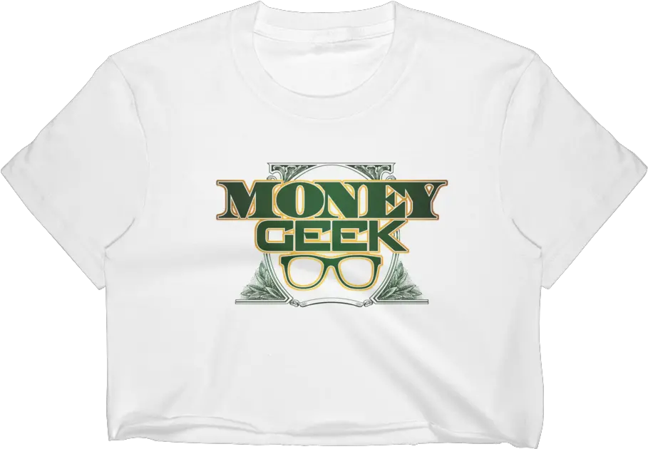  Money Geek Logo Womenu0027s Crop Top Active Shirt Png Geek Logo