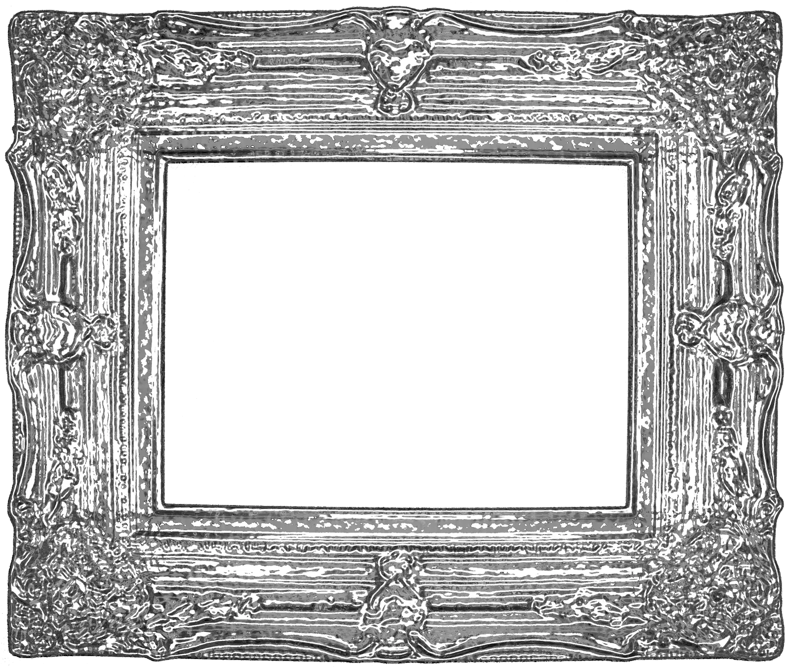  Freebie 4 Fancy Vintage Ornate Digital Frames Png Frame