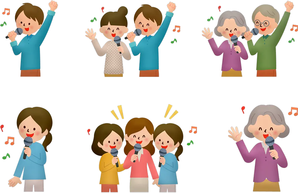  People Singing Karaoke Couples Free Im 466658 Png Imagens De Pessoas Cantando Karaoke Png