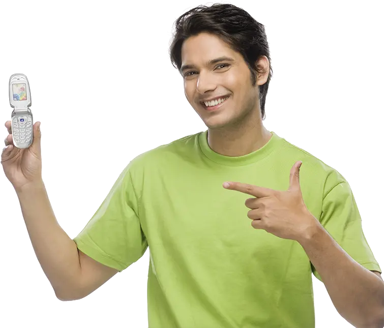  I Get My Emails Through Basic Cell Phone Man With Cell Man On Phone Transparent Png Jail Cell Png