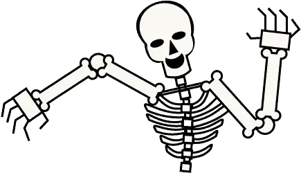  To Draw A Skeleton Skeleton Cartoon Transparent Background Png Skeleton Arm Png