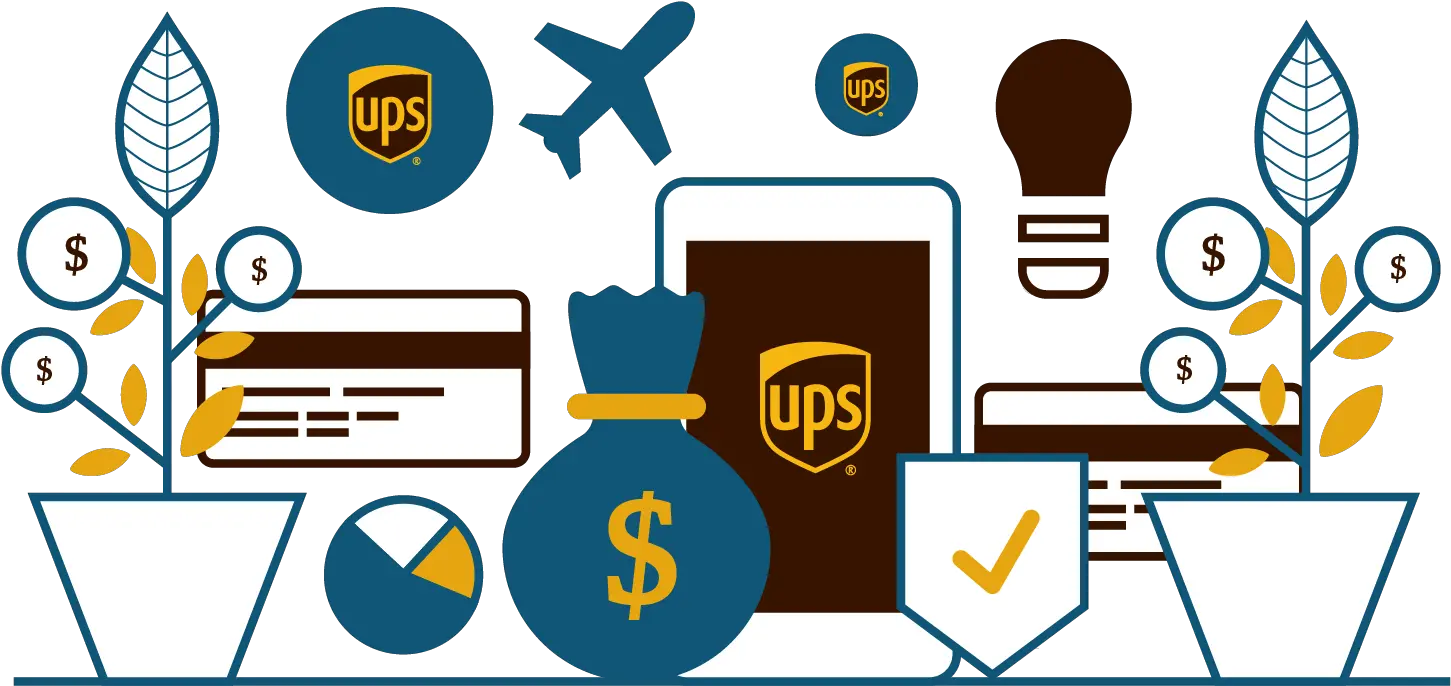  Library Of Ups Store Logo Vector Royalty Free Download Png Black And White Ups Logo Png