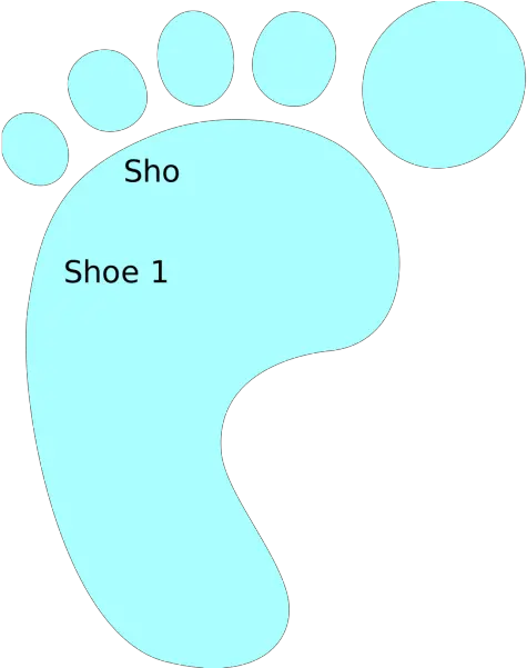  Foot Outline Png Svg Clip Art For Web Download Clip Art Etiquetas Para Agua Para Baby Shower Foot Icon Vector