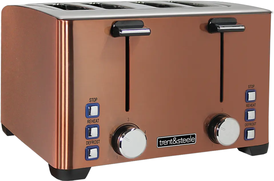  Download 4 4 Slice Copper Toaster Png Toaster Transparent Background