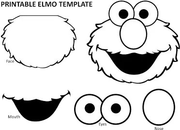  Elmo Mouth Clipart Printable Elmo Face Template Png Elmo Face Png