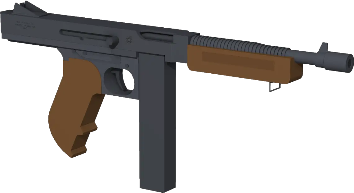  Tommy Gun Thompson M1a1 Rigs Mineimator Forums Mine Imator Thompson Png Holding Gun Png