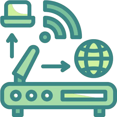  Wifi Router Modem Internet Network Connectivity Signal Horizontal Png Iot Device Icon