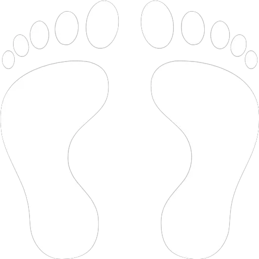  White Human Footprints Icon White Footsteps Png Foot Prints Png