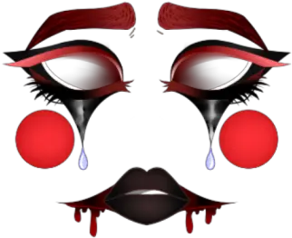  Qosmedix Sad Clown Roblox For Adult Png Clown Makeup Png