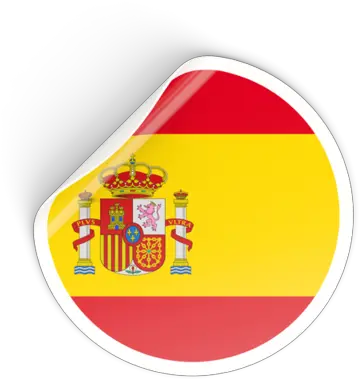  Round Sticker Spain Flag Png Spain Png