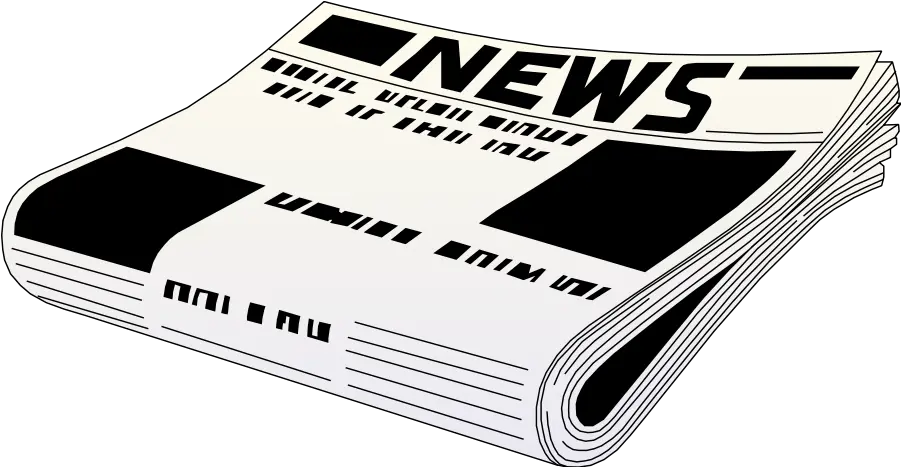  Newspaper Transparent Clipart Newspaper Black And White Png News Paper Png