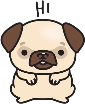  Kawaii Pug Png File Cute Pug Drawing Pug Png