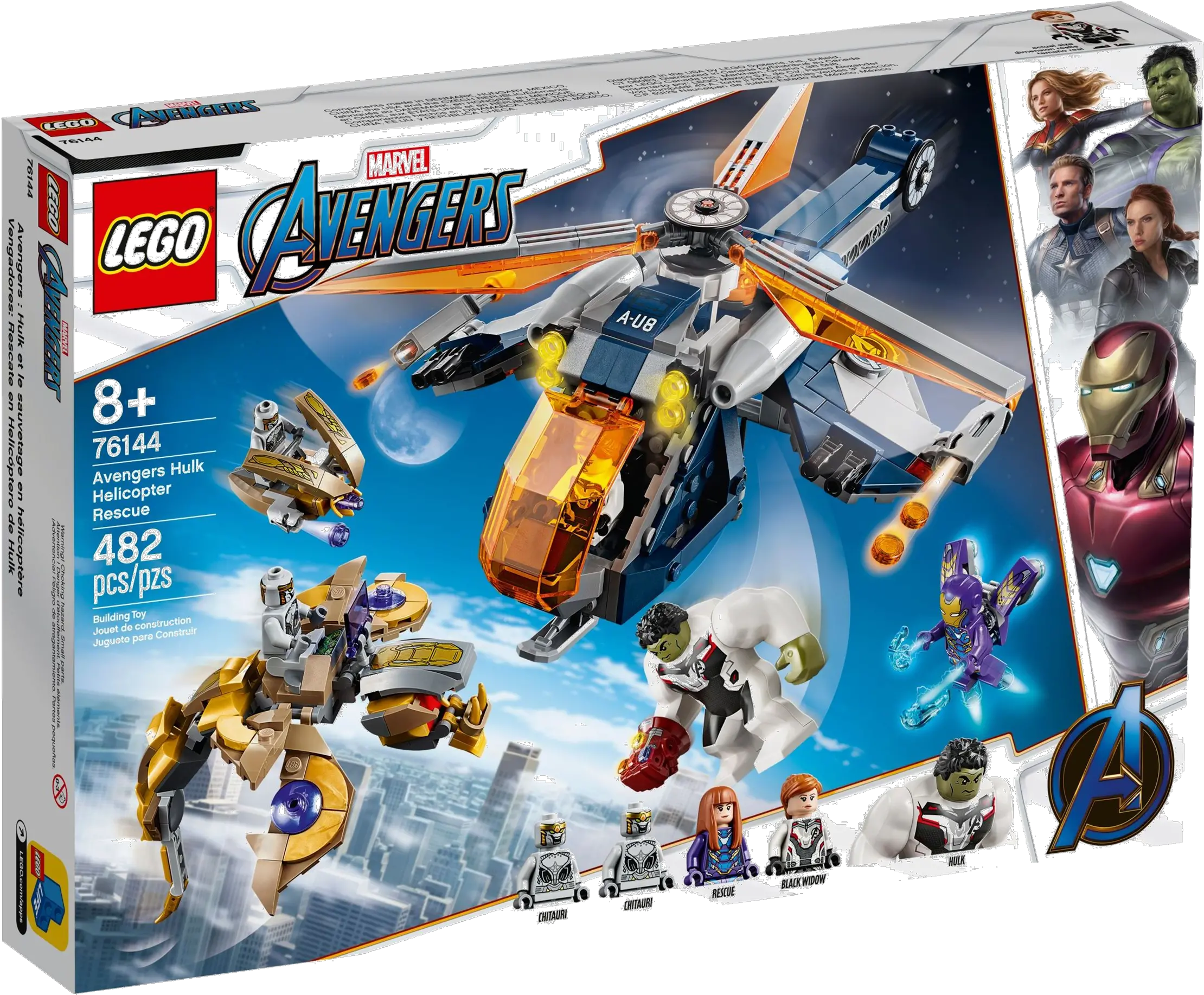  76144 Avengers Hulk Helicopter Rescue Secret Chamber Lego Avengers Endgame Sets Hulk Helicopter Png Pepper Potts Png