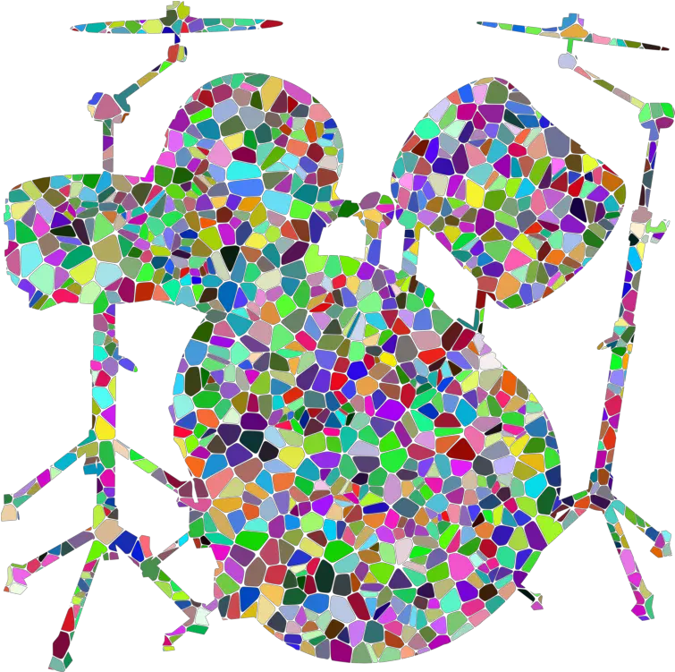  Drum Set Png Drum Kits Music Snare Drums Percussion Piano Clipart Silhouette Colourful Drum Set Transparent Background