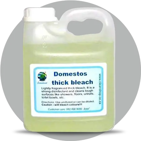  Domestos Thick Bleach The Clean Shop Label Png Bleach Png