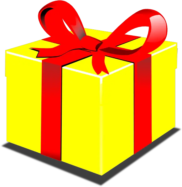  Download Present Vector Gift Clipart Yellow Present Clipart Png Present Clipart Png