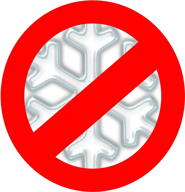  No To Snow By Briana83 A Snowflake With Symbol Over It Png Icon