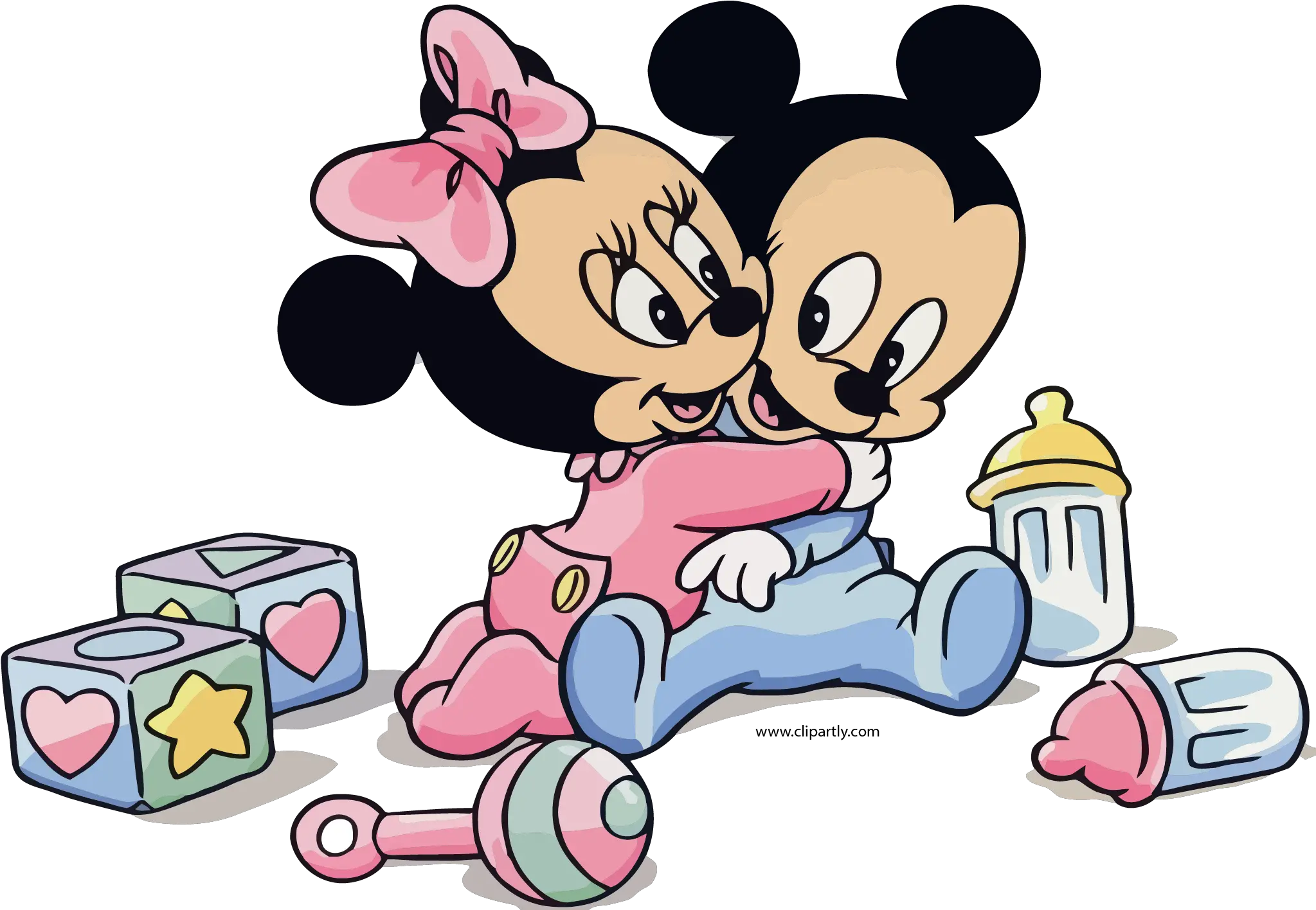  Baby Minnie And Mickey Hug Clipart Png Baby Mickey Mouse And Minnie Mouse Hug Png