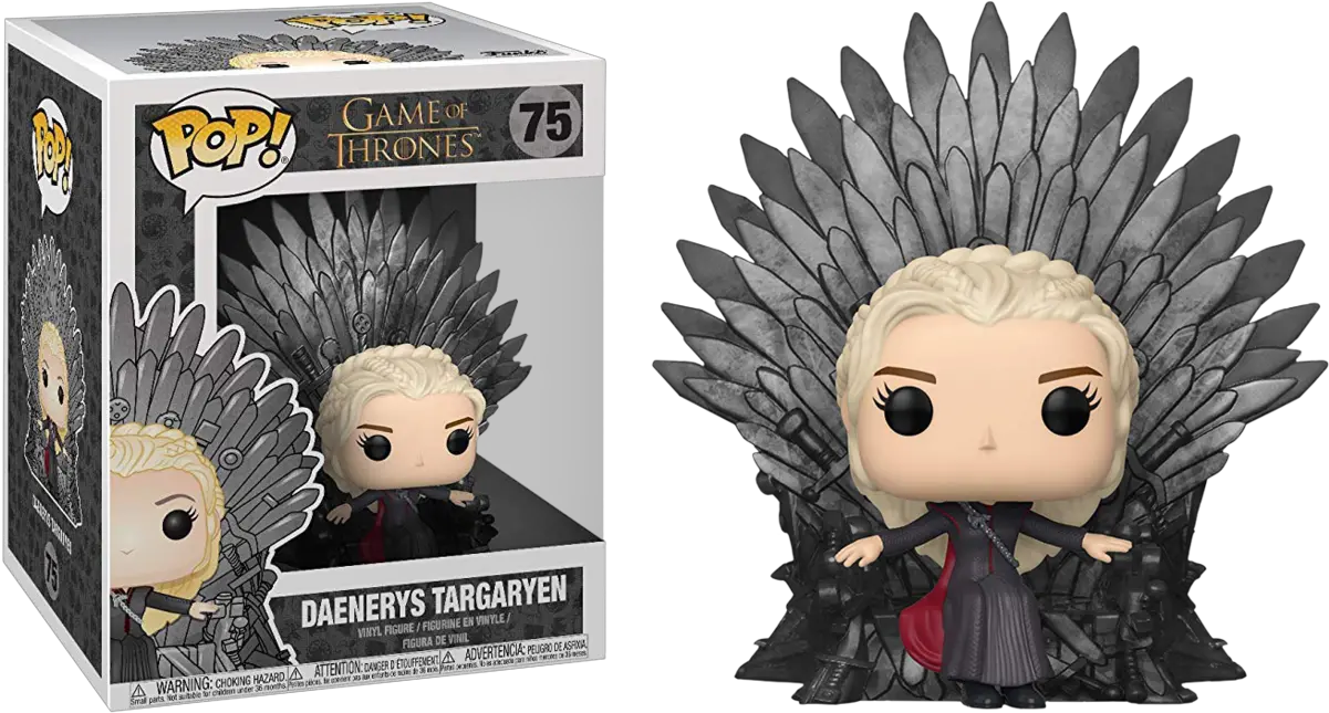  Funko Game Of Thrones Daenerys Targaryen On Iron Throne Funko Pop Png Daenerys Png