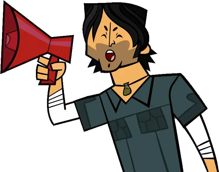  Movie Clipart Megaphone Chris Total Drama Png Transparent Drama Total Chris Png Total Drama Mal Icon