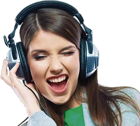  Unitec Universal Tecnologia Radio Girl With Headphone Png Radio Png