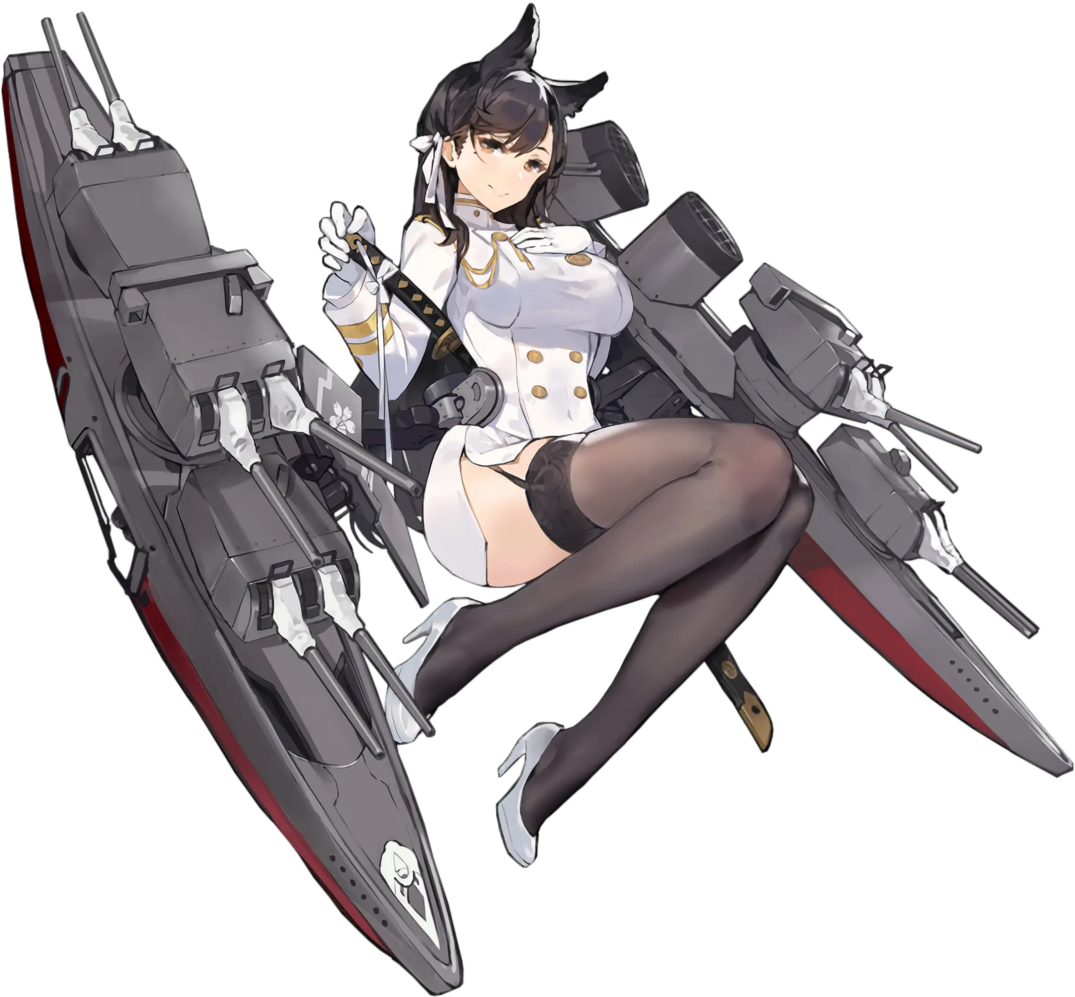  Anime Girls Azur Lane Atago Ship Azur Lane Png Ship Transparent