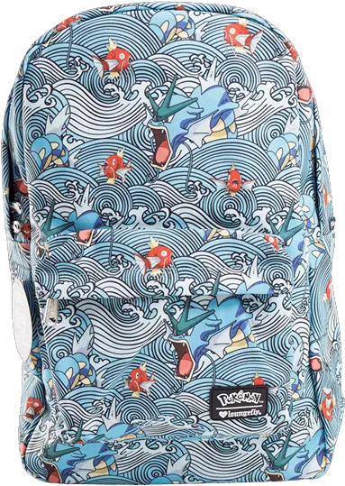  Download 1 Of Pokemon Gyarados Magikarp Waves Backpack Png Laptop Bag Magikarp Png