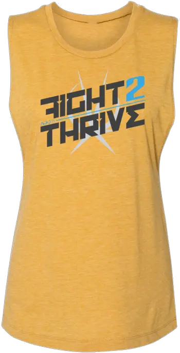  Fight2thrive Sleeveless Png Tank Top Icon