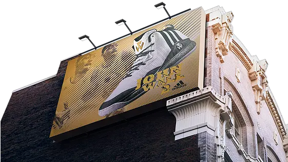  Adidas Portfolio Wall Billboard Mockup Png John Wall Png