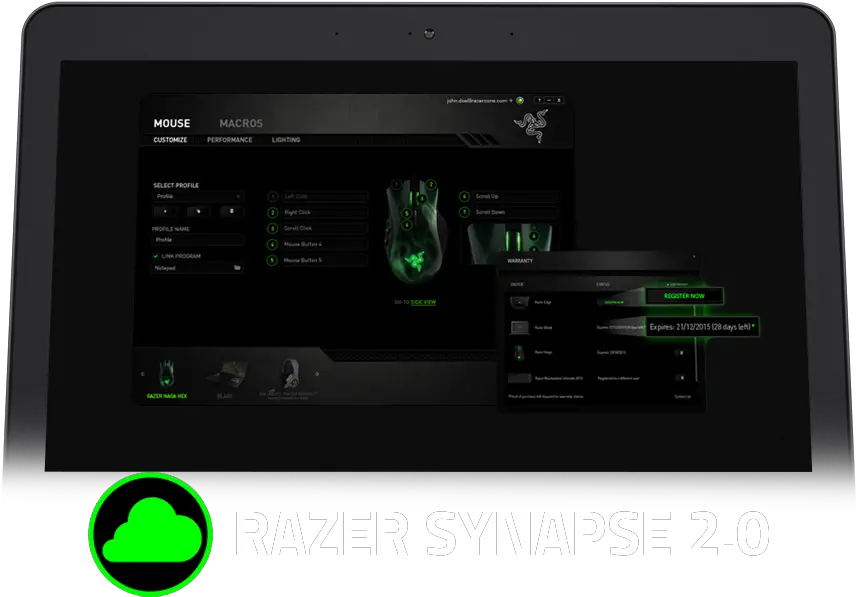  Razer Synapse Cloudbased Driver Software Razer United Razer Synapse Png Razer Keyboard Png