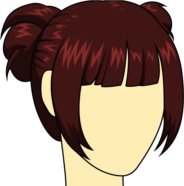  Bangs Drawing Short Hair Hair Buns And Bangs Anime Png Bangs Png