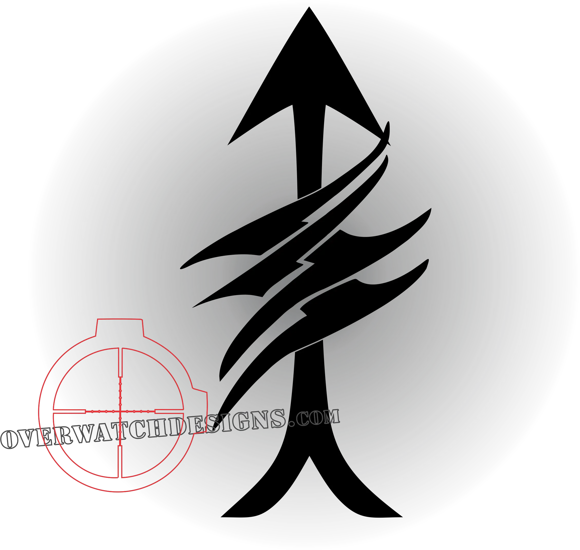  Scout Sniper Symbol A Decal Designed Elite Scout Sniper Symbol Png Sniper Logo