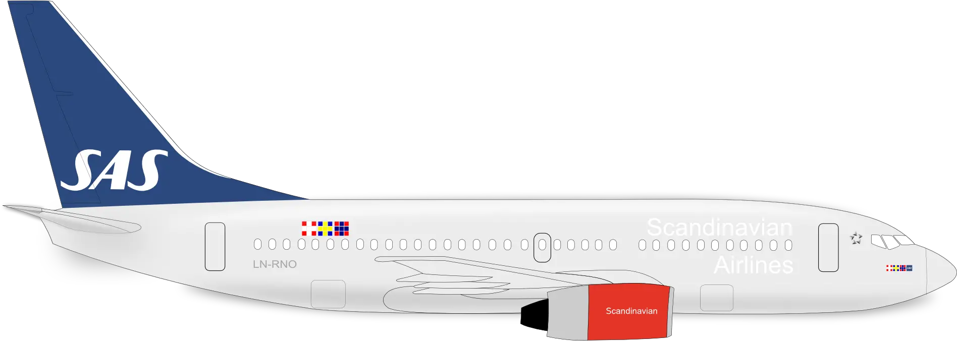  Sas Boeing 737 Boeing 737 300 Sas Png Boeing Png