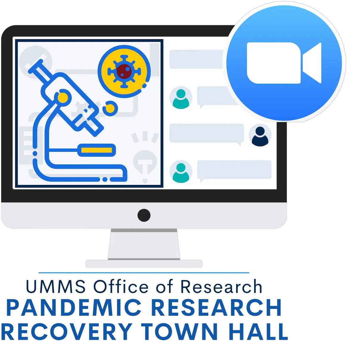  Umms Pandemic Research Recovery U0026 Other Updates Zoom Png Town Hall Icon