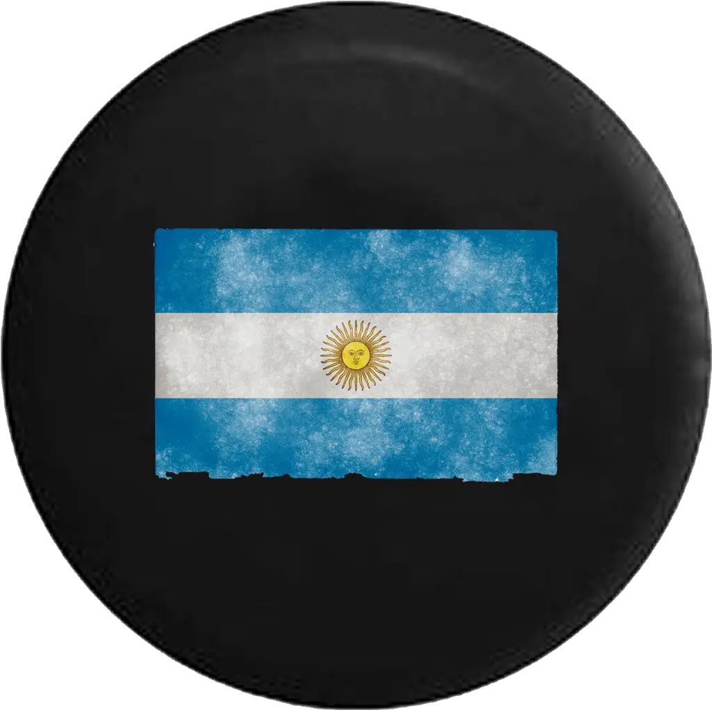  Rv Camper Spare Tire Cover Circle Png Argentina Flag Png