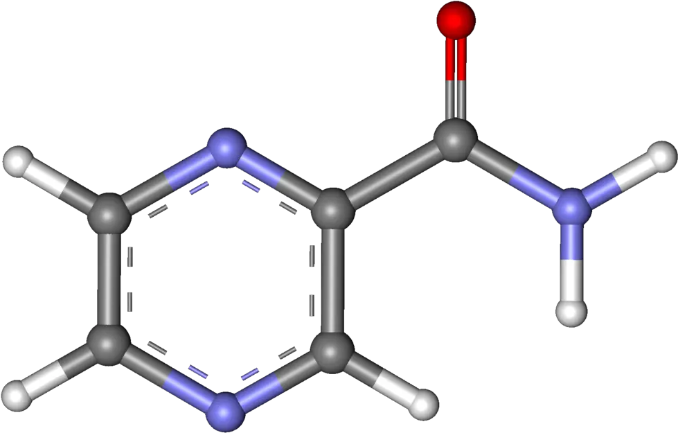  Filepyrazinamide Ball Andstickpng Wikipedia Ball And Stick Model Of Phenylalanine Drum Sticks Png