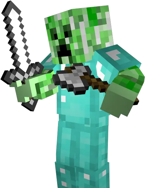  Super3 Skin Mine Craft Render Png Creeper Png