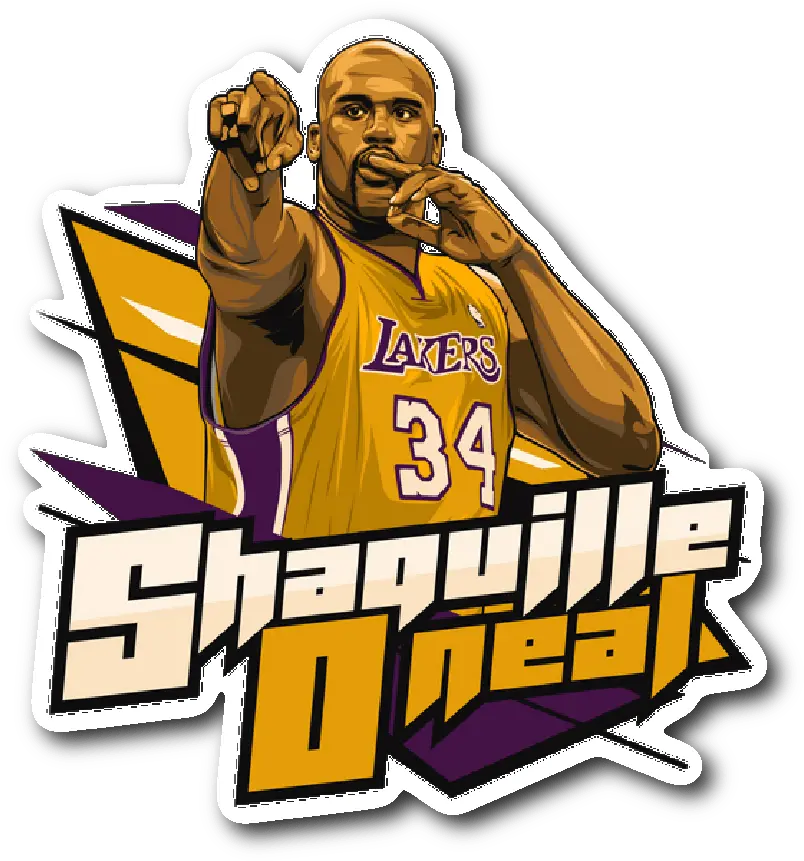  Download Shaquille Oneal Vynil Sticker Shaq O Neal Logo Png Shaq Png