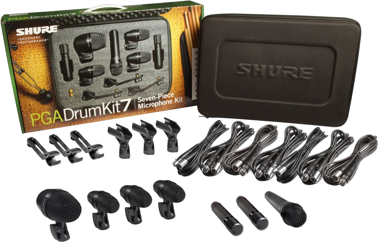  Pgadrumkit7 Shure Drum Mic Set Png Drum Kit Png