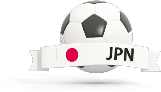  Football With Banner Illustration Of Flag Japan Illustration Png Banner Icon Png