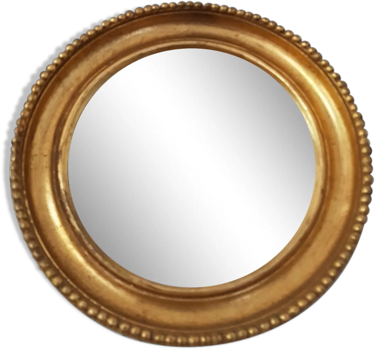  Golden Round Mirror Circle Png Mirror Png