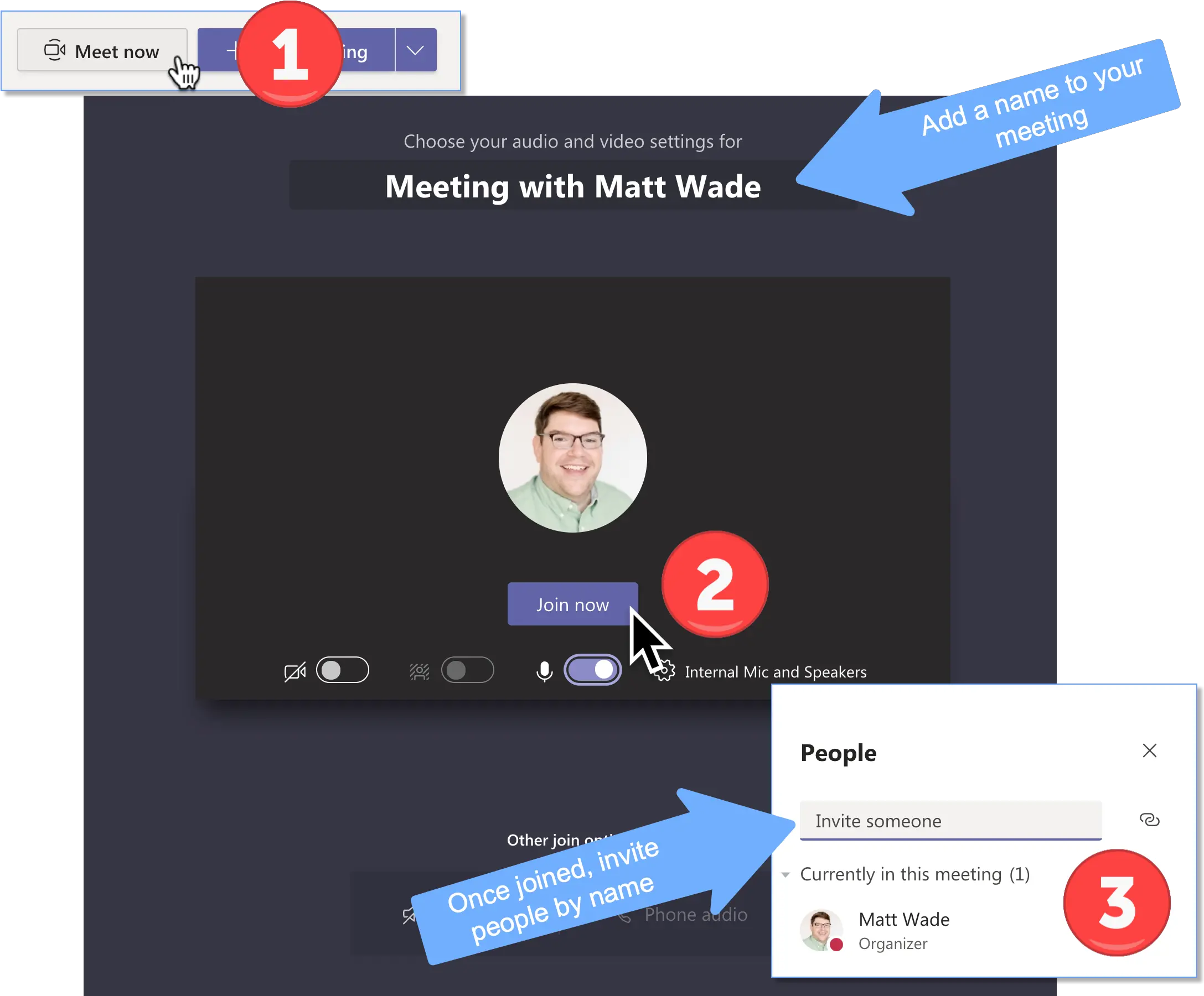  How To Schedule A Meeting In Microsoft Teams Jumpto365 Blog Meeting Starts We Ll Let People Know You Re Waiting Png Mic And Refresh Icon Bottom Right