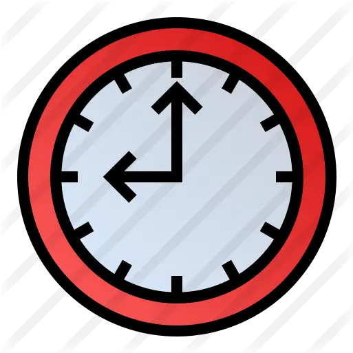  Free Vector Icons Of Clock Time Management 24 Hours Png Red Clock Icon