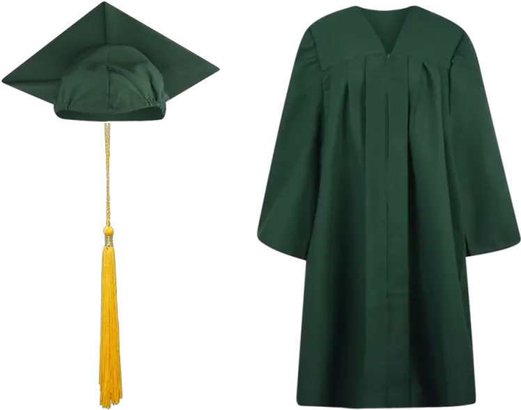  Graduation Gown Png Cap And Gown Dark Green Clipart Full Transparent Graduation Gown Clipart Cap And Gown Icon