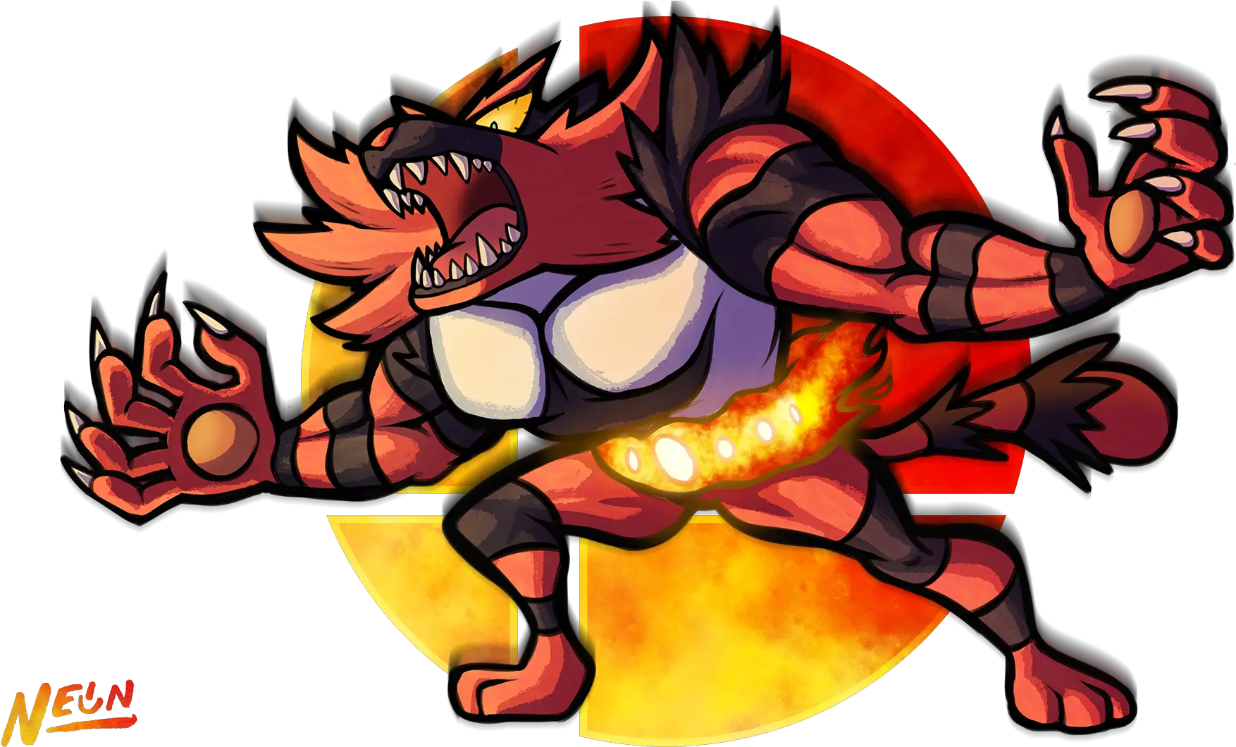  Incineroar Cartoon Png Incineroar Png