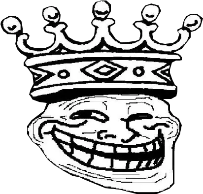  Trollface King Transparent Troll Face With Crown Png Troll Transparent