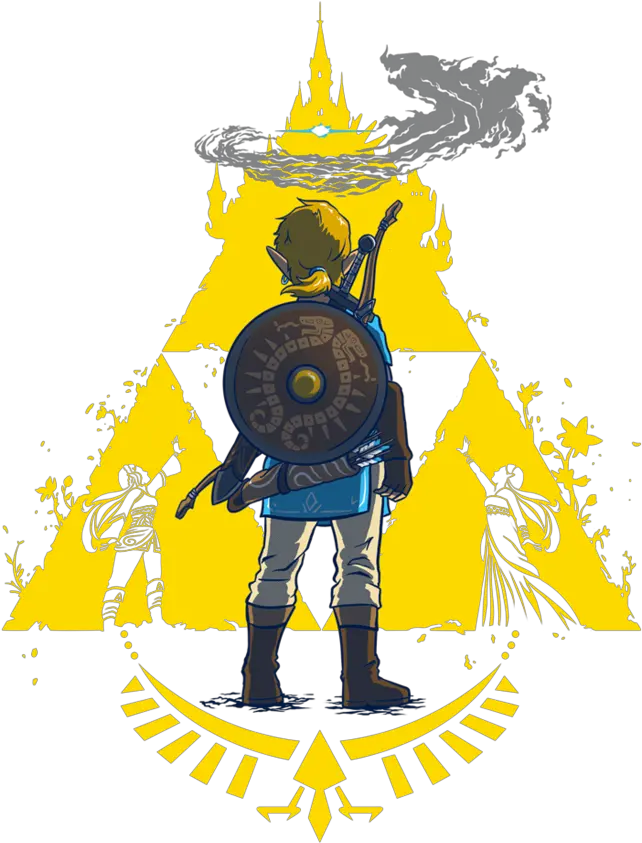  Calamity Ganon Poster Transparent Cartoon Jingfm Shirt Zelda Breath Of The Wild Qwertee Png Ganon Png